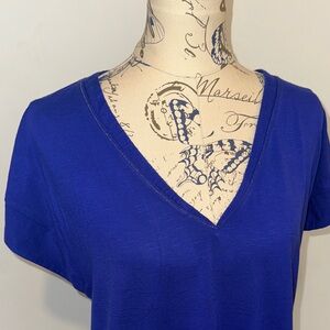 White House Black Market Royal Blue Top